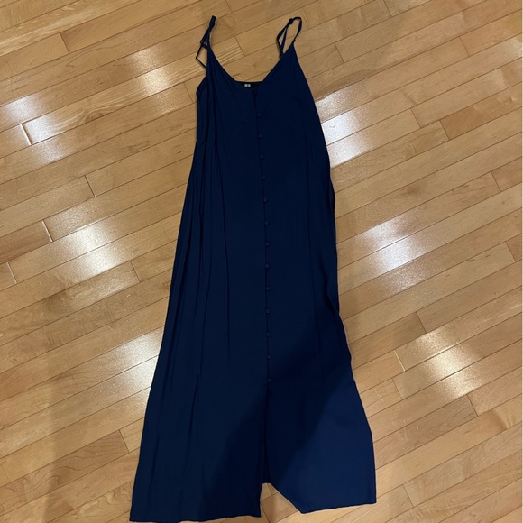 Uniqlo Button Down Camisole Flare Dress (XS) - Picture 2 of 7